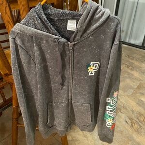 Gray Victoria’s Secret PINK Hoodie with Logo, super soft inside
